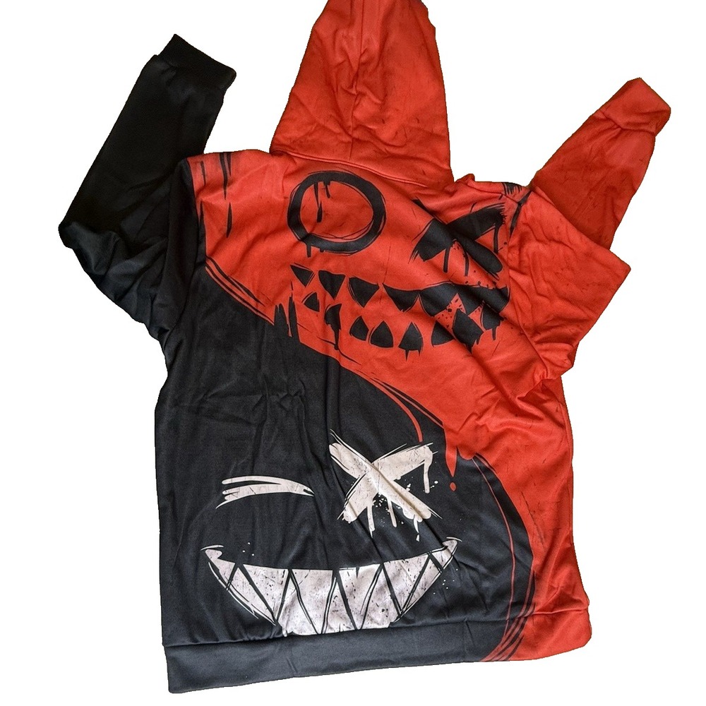 Cosplay 3d Digital Printed Hoodie Red, XO Smile, M‎ Unisex-572 - Picture 3 of 8
